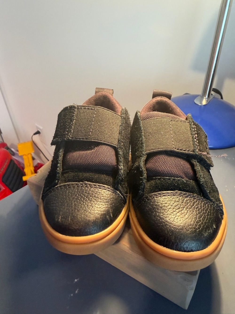 UGG Black Kids Sneakers with Tan Gum Sole